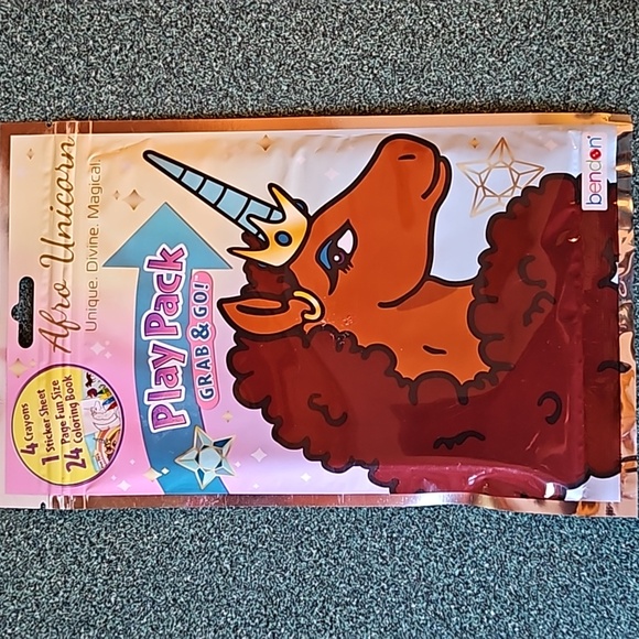 Bendon Other - - NEW Playpack grab & go afro unicorn 🦄 10 for $6 great stocking stuffers